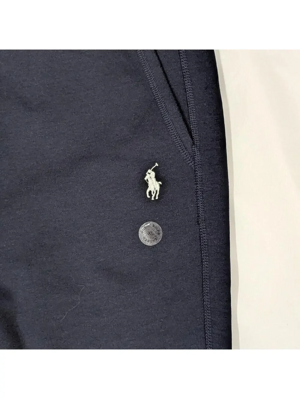 Polo Ralph Lauren Fleece Drawstring Pants Navy S NWT Cotton Pony